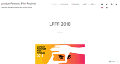 Desktop Screenshot of londonfeministfilmfestival.com