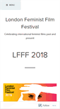 Mobile Screenshot of londonfeministfilmfestival.com